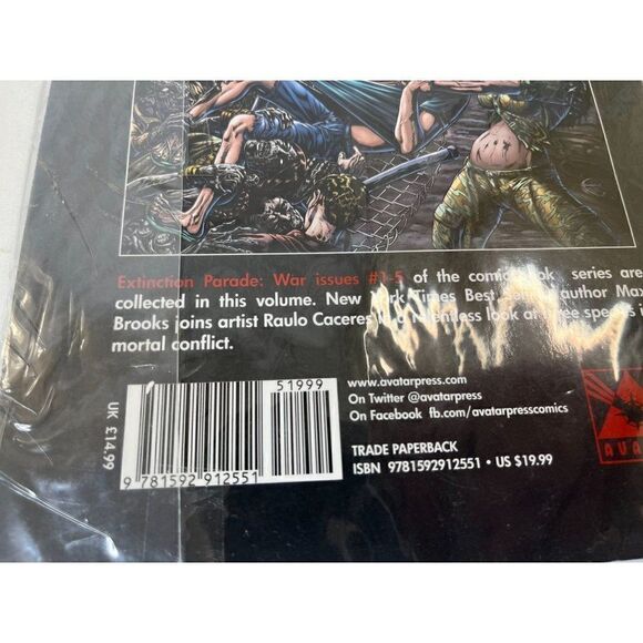 EXTINCTION PARADE VOL #2 WAR TPB Max Brooks Avatar Horror Comics #1-5 TP - Picture 3 of 3